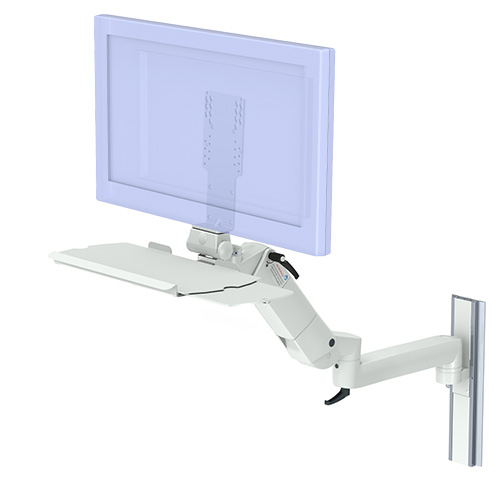 來自 iTD 雙節安裝于 GCX 型材的患者數據管理系統用支臂flexion-port