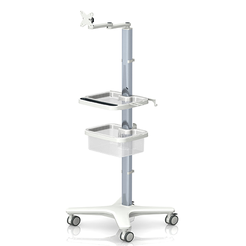 Medizinischer Rollstand elo-cart mit zwei Koerben von iTD Medizinischer Rollstand elo-cart mit zwei Koerben von iTD