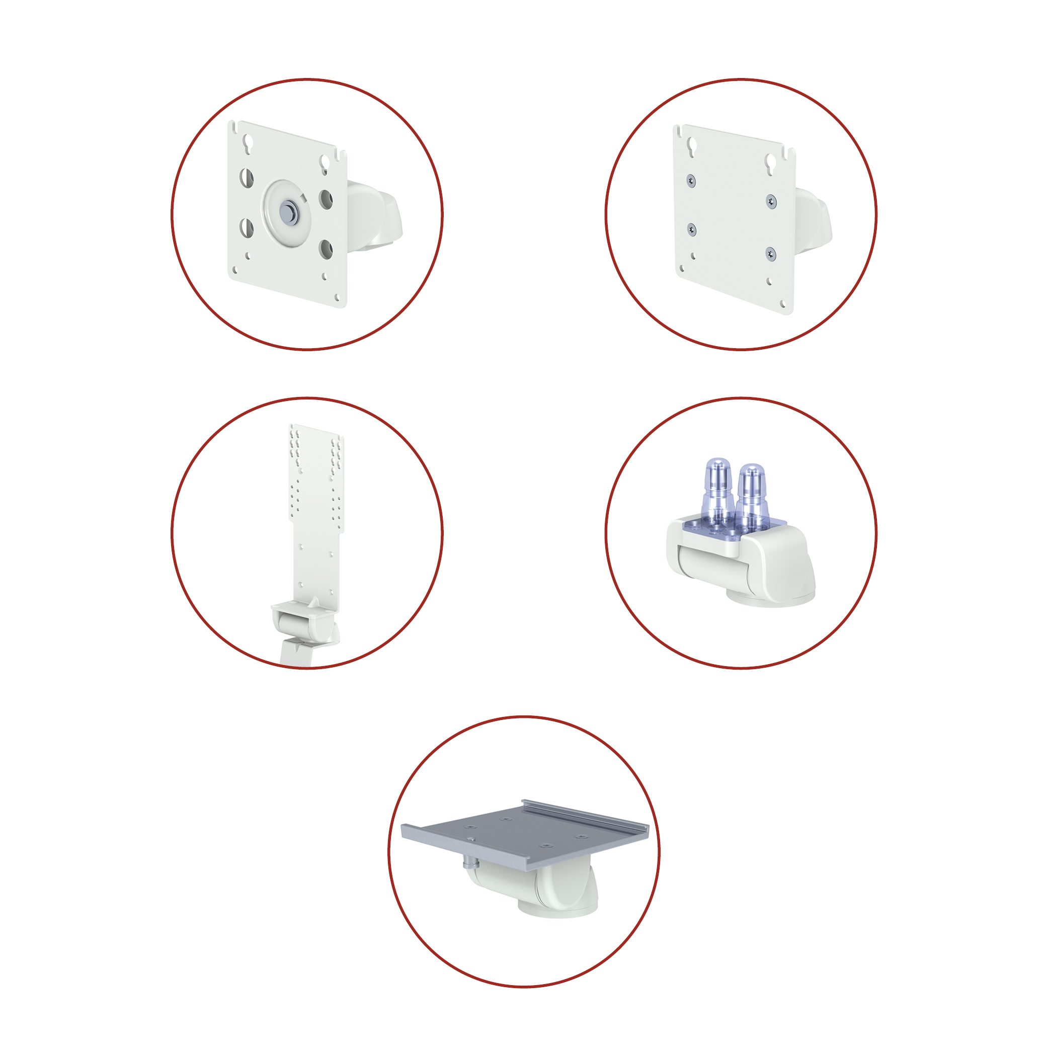 來自iTD帶旋轉功能的 VESA 轉接件的患者數據管理系統用支臂