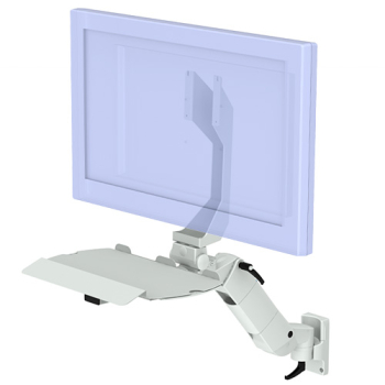 Mounting arm for PDMS with custom-made monitor holder from iTD