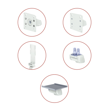 Mounting arm for PDMS with vesa adaption with rotation from iTD
