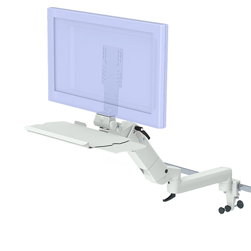 Mounting arm flexion-port for PDMS double on standard runner from iTD