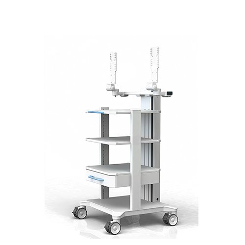 Medizinischer Geraetewagen symbio-cart mit Monitortraverse von iTD