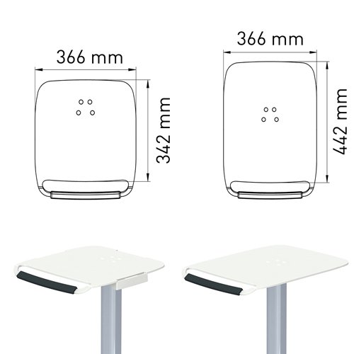 Zentraler Ablageboden in gro? oder klein fuer den Rollstand elo-cart von iTD