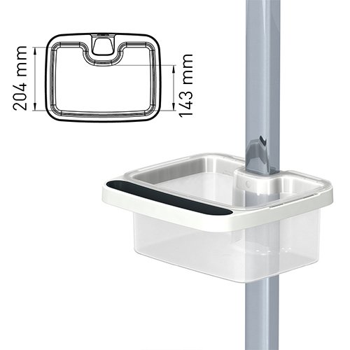 Hoher Korb und Griff fuer den Rollstand elo-cart von iTD