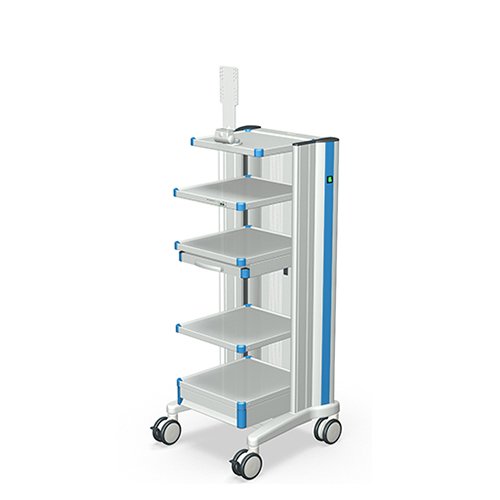 Medizinischer Geraetewagen compact-cart mit Monitorhalterung von iTD