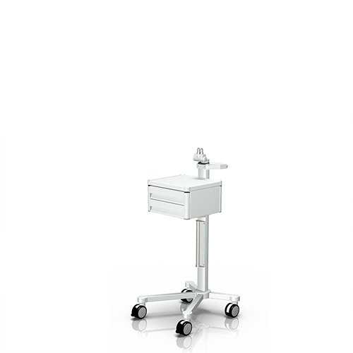 Medizinischer Geraetewagen uni-cart mit Philips Table Mount Adapter von iTD