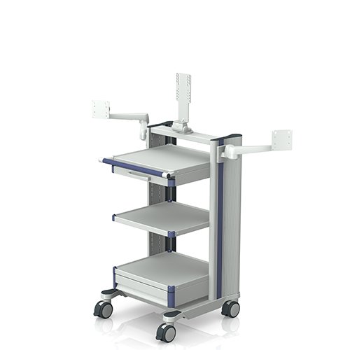 Medizinischer Tragarm rm-port an medizinischem Geraetewagen von iTD