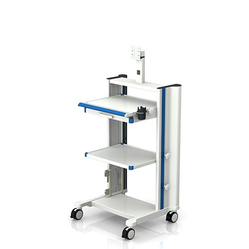 Medizinischer Geraetewagen classic-cart mit Monitorhalterung von iTD