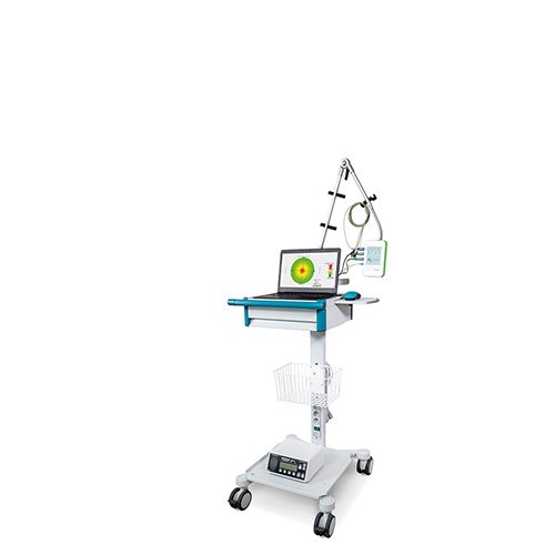 Medizinischer Geraetewagen uni-cart zur Leistungsdiagnostik von iTD Medizinischer Geraetewagen uni-cart zur Leistungsdiagnostik von iTD
